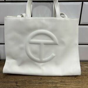 Elegant White Tote Bag